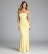 Alba Cowl Neck Mermaid Floral Formal Dress