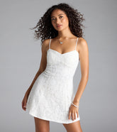 Sweet Sensation Lace A-Line Mini Dress
