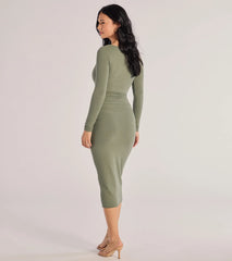 Always A Good Time Long Sleeve Midi Dress